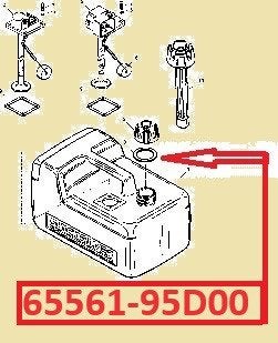65561-95D00 Rubber afsluitring diverse tankdoppen. € 2,95, Ophalen of Verzenden, Nieuw, Motor en Techniek