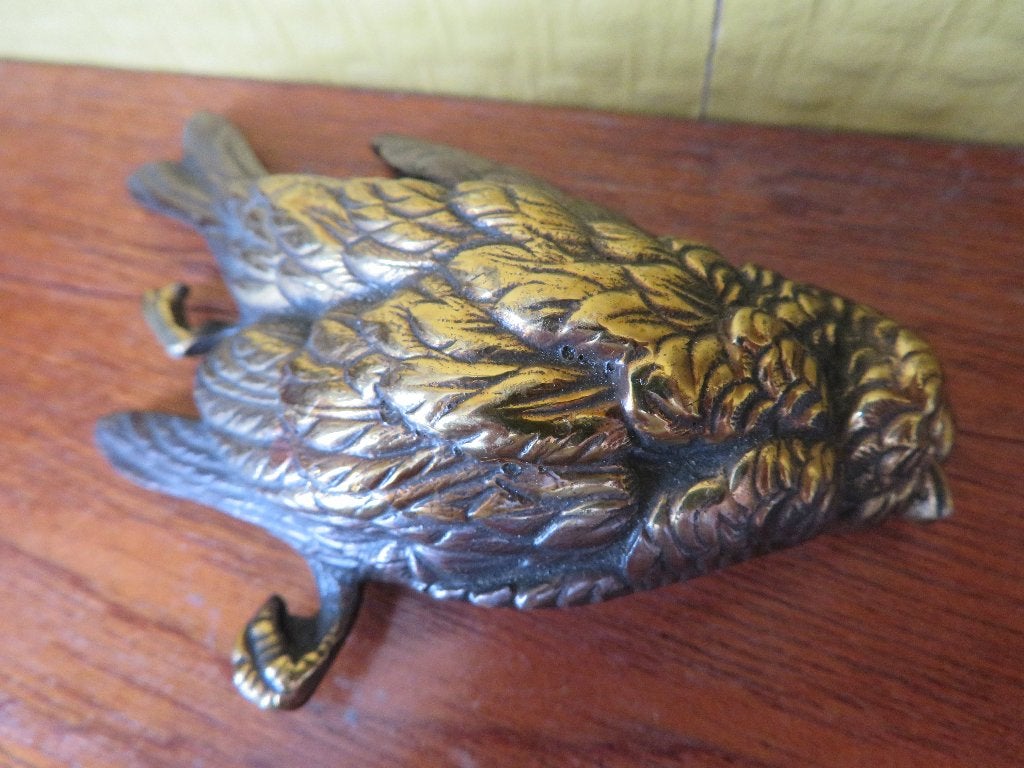 Dood vogeltje, presse papier brons, Antiek en Kunst, Ophalen of Verzenden, Brons