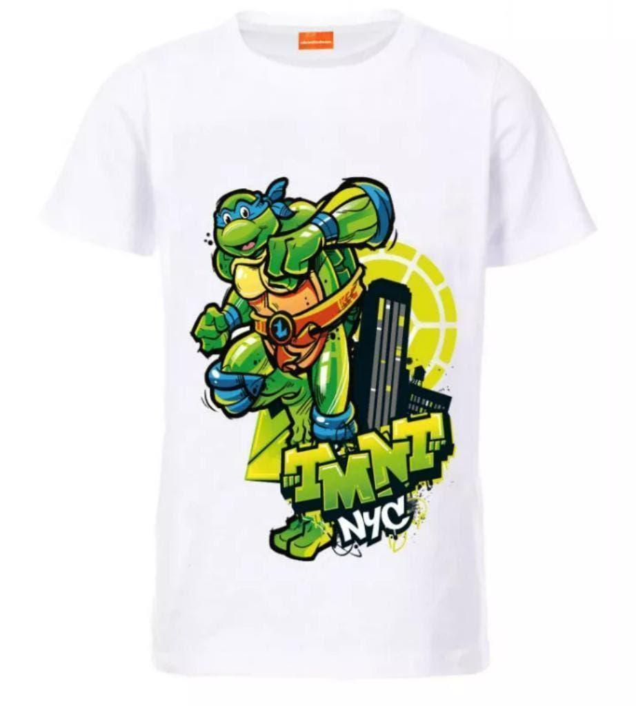 Ninja Turtles T-shirt Wit - Maat 104 - 110 - 116 - 122 - 134, Disney, Nieuw, Ophalen of Verzenden, Jongen