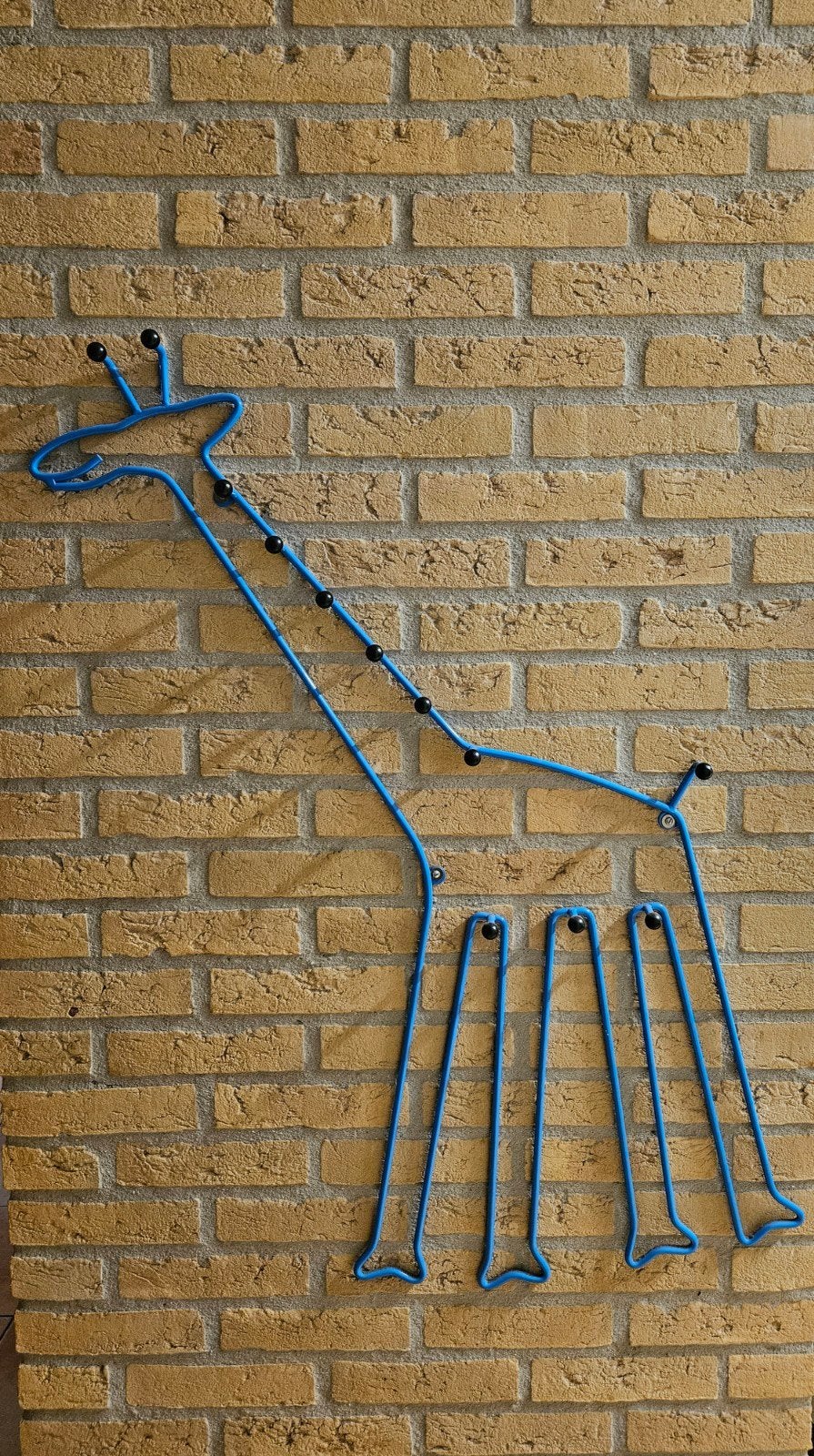 IKEA Giraffe Kinderkapstok - Blauw Metaal, Ophalen