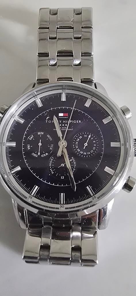 Tommy Hilfiger Herenhorloge, Sieraden, Tassen en Uiterlijk, Horloges | Heren, Overige merken, Staal, Gebruikt, Staal