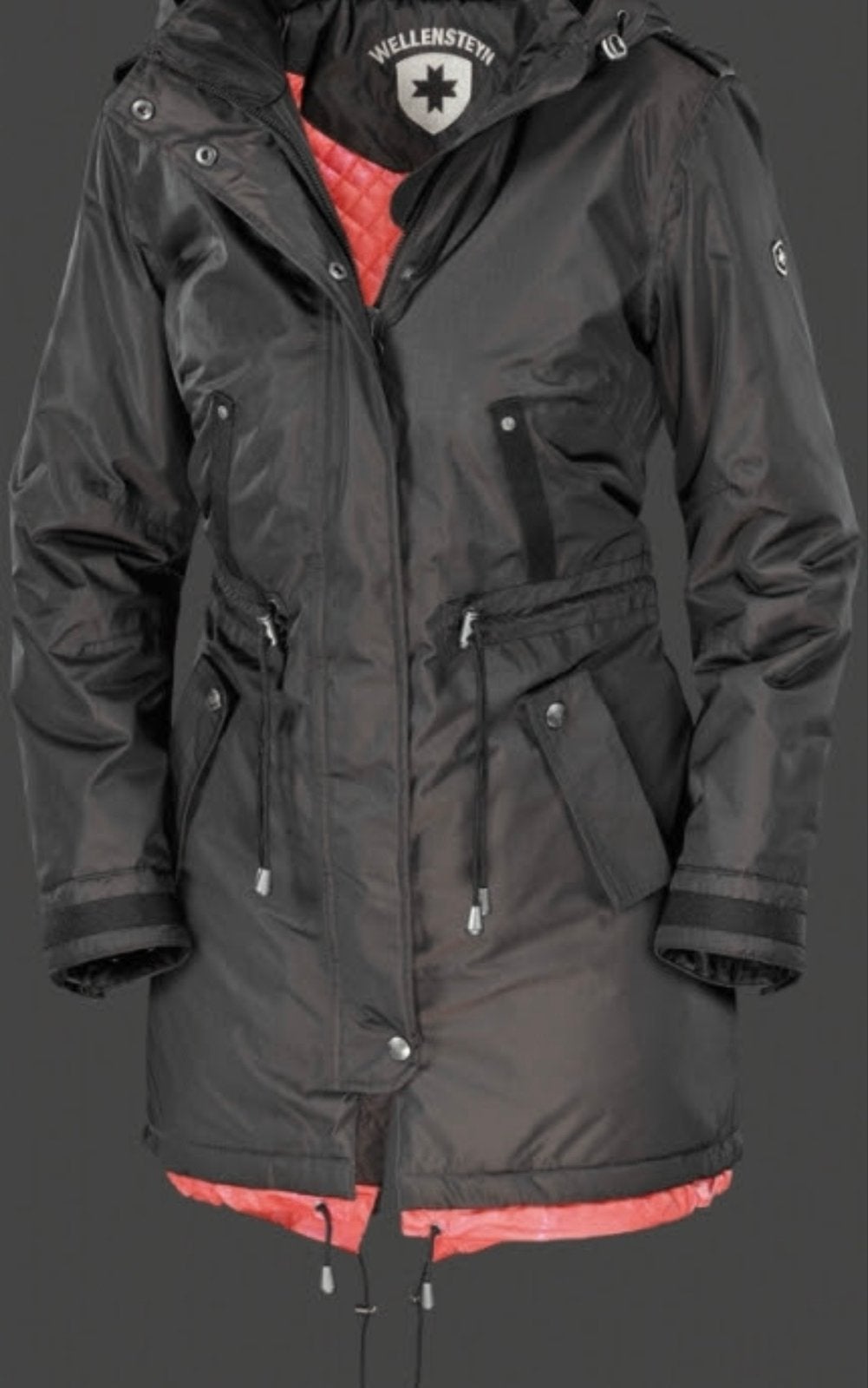 Wellensteyn Parka Bruin - Warme Winterjas met Rode Voering, Ophalen of Verzenden, Gedragen, Maat 46/48 (XL) of groter, Bruin