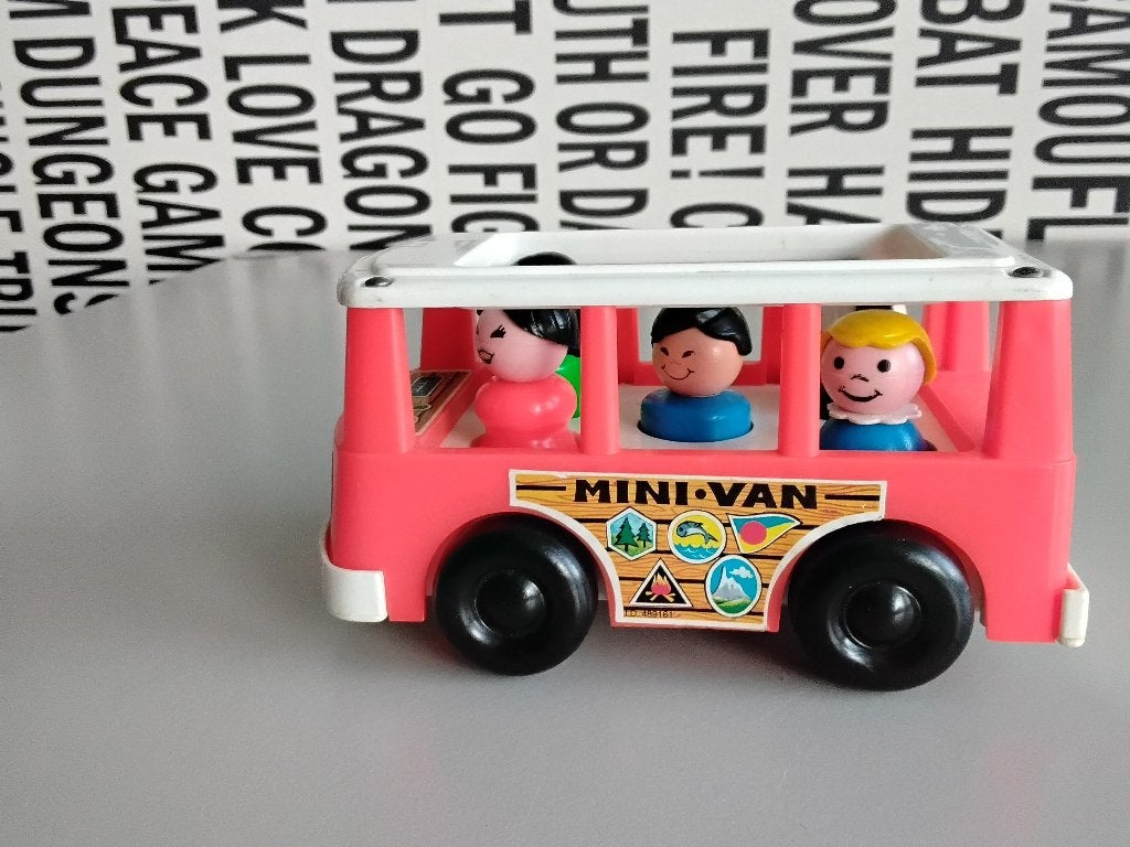 Fisher Price Mini-Van, Vormen-emmer en Bouwstenen, Ophalen of Verzenden, Zo goed als nieuw, Overige merken