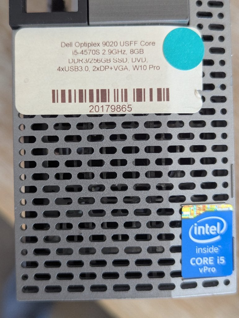 Dell Optiplex 9020 USFF Core i5 Desktop 6WJ98C2, Computers en Software, Desktop Pc's, Gebruikt, SSD, Ophalen of Verzenden
