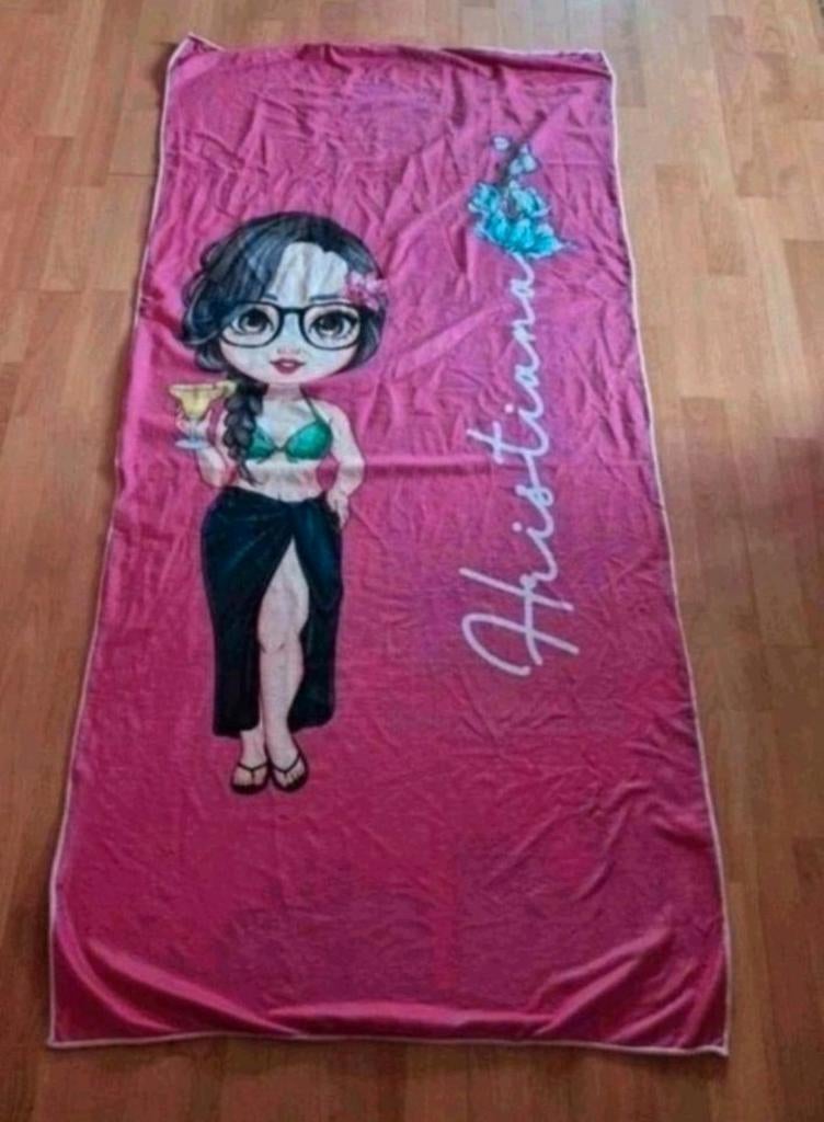 Nieuw strandlaken of handdoek met afmetingen 76x160 cm, Ophalen of Verzenden, Nieuw, Roze, Handdoek