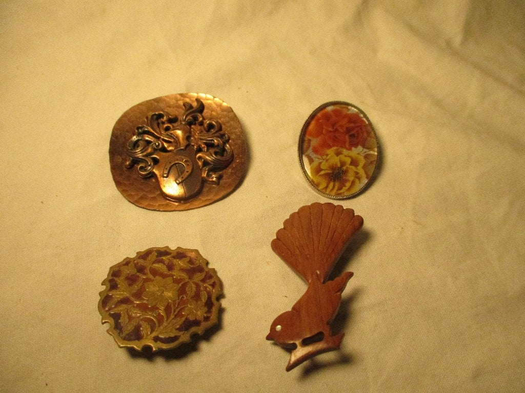 4x broches, Ophalen of Verzenden, Nieuw, Overige kleuren, Zilver