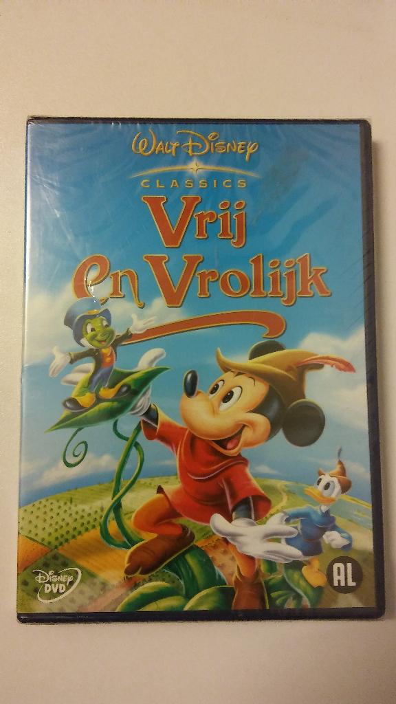 Vrij en Vrolijk Walt Disney classics tekenfilm dvd Mickey, Alle leeftijden, Ophalen of Verzenden, Gebruikt, Overige soorten