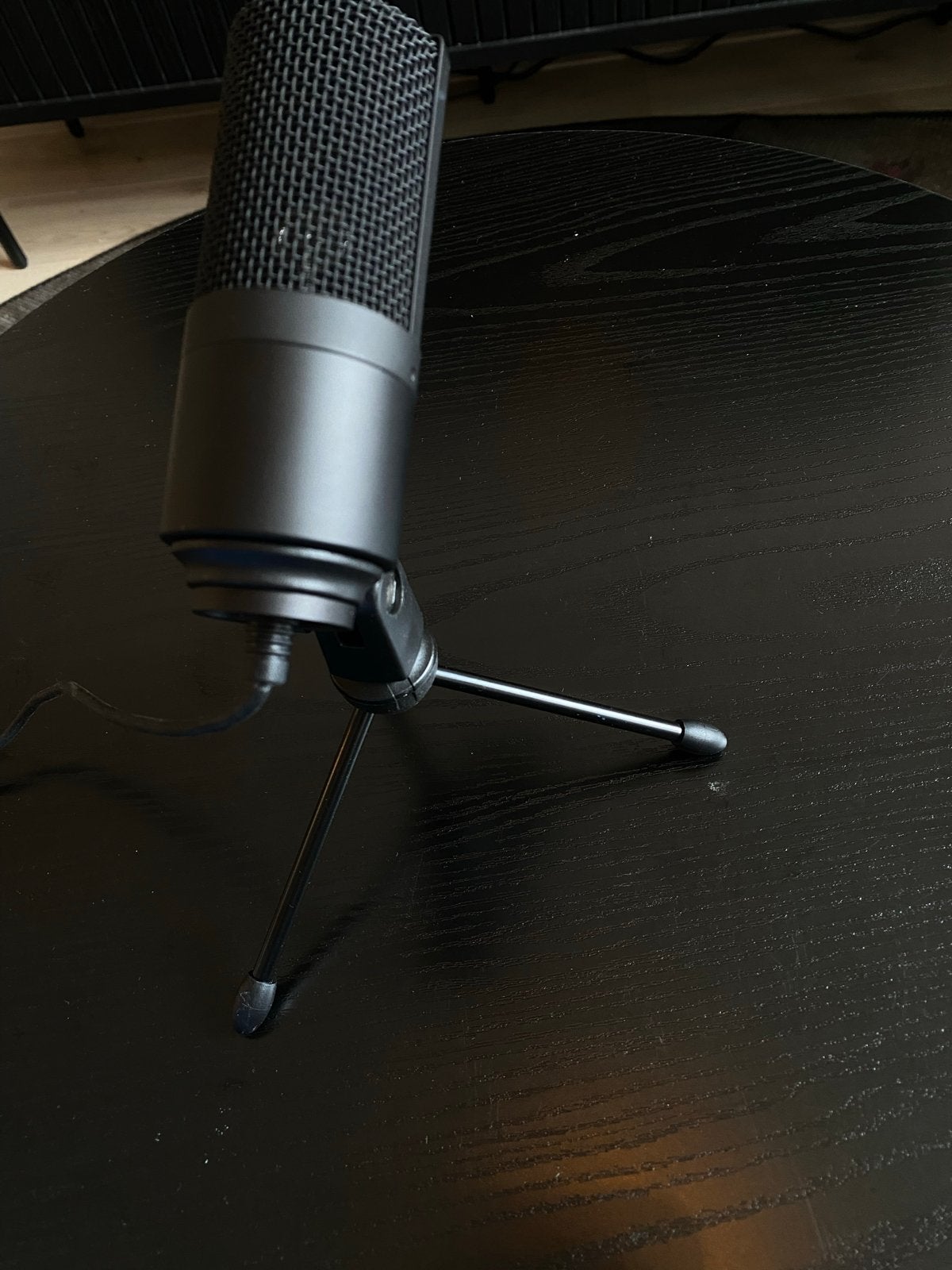 USB Condensatormicrofoon met Statief ongebruikt, Muziek en Instrumenten, Ophalen, Zo goed als nieuw, Studiomicrofoon