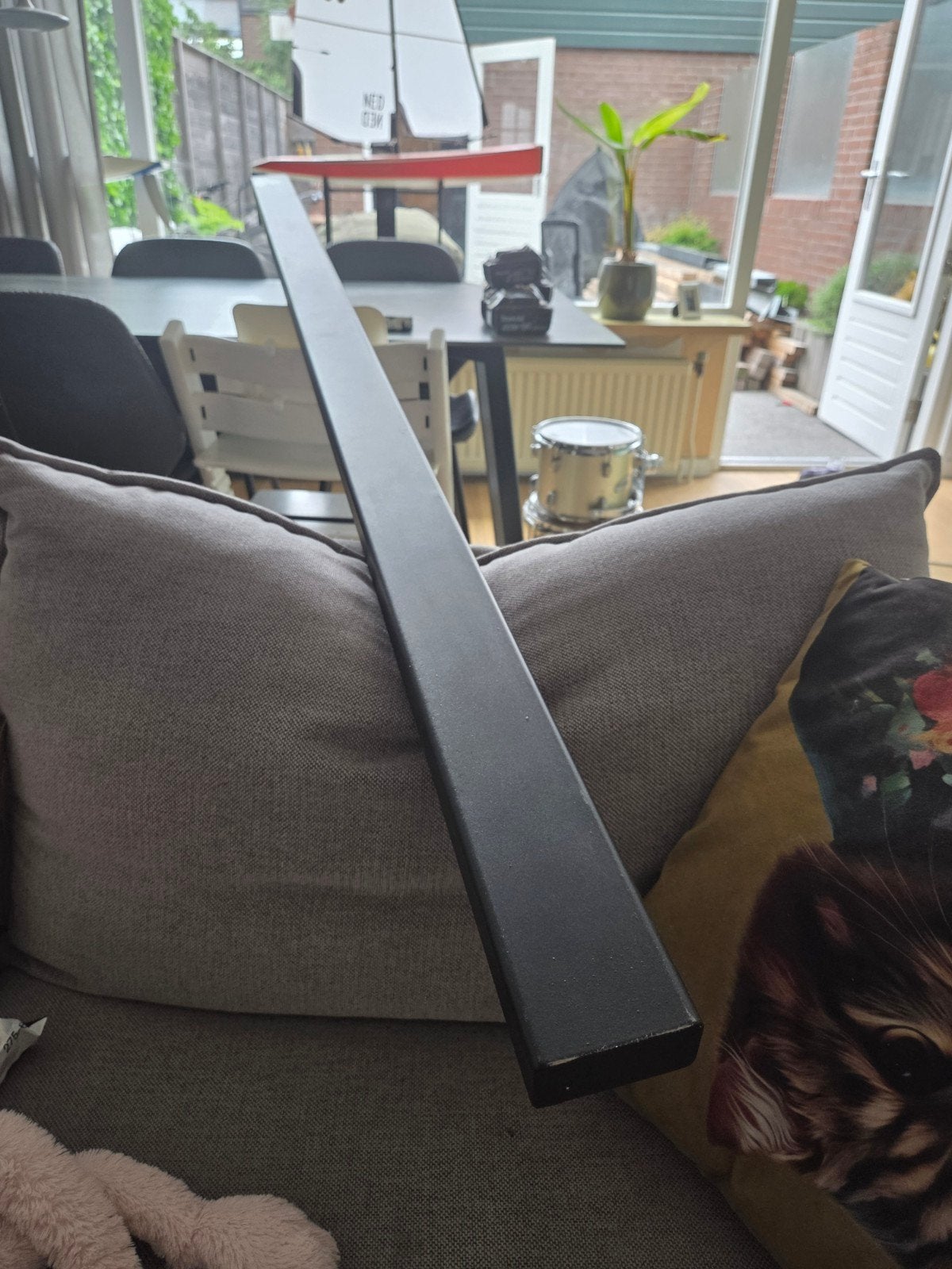 Balustrade leuning voor glas 191cm lang, Ophalen of Verzenden