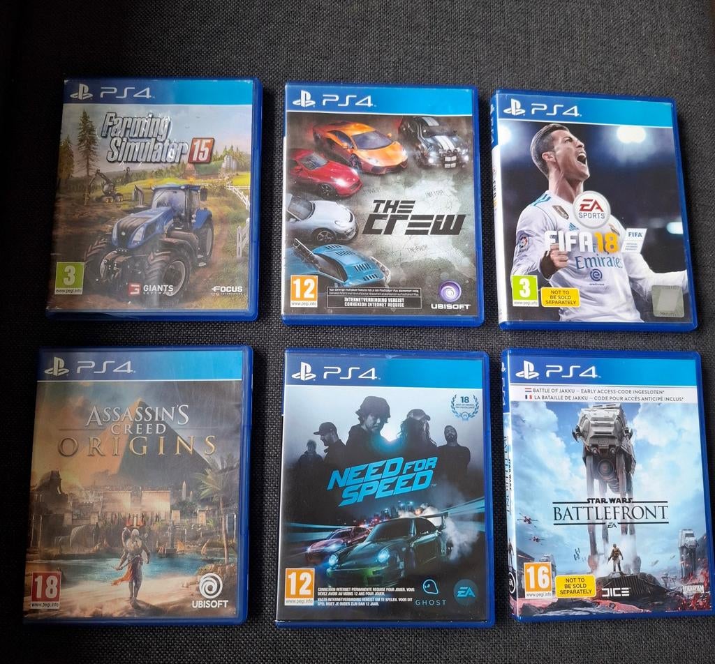 5 PlayStation 4 spellen - Diverse genres, Gebruikt, Overige genres, 1 speler, Ophalen of Verzenden
