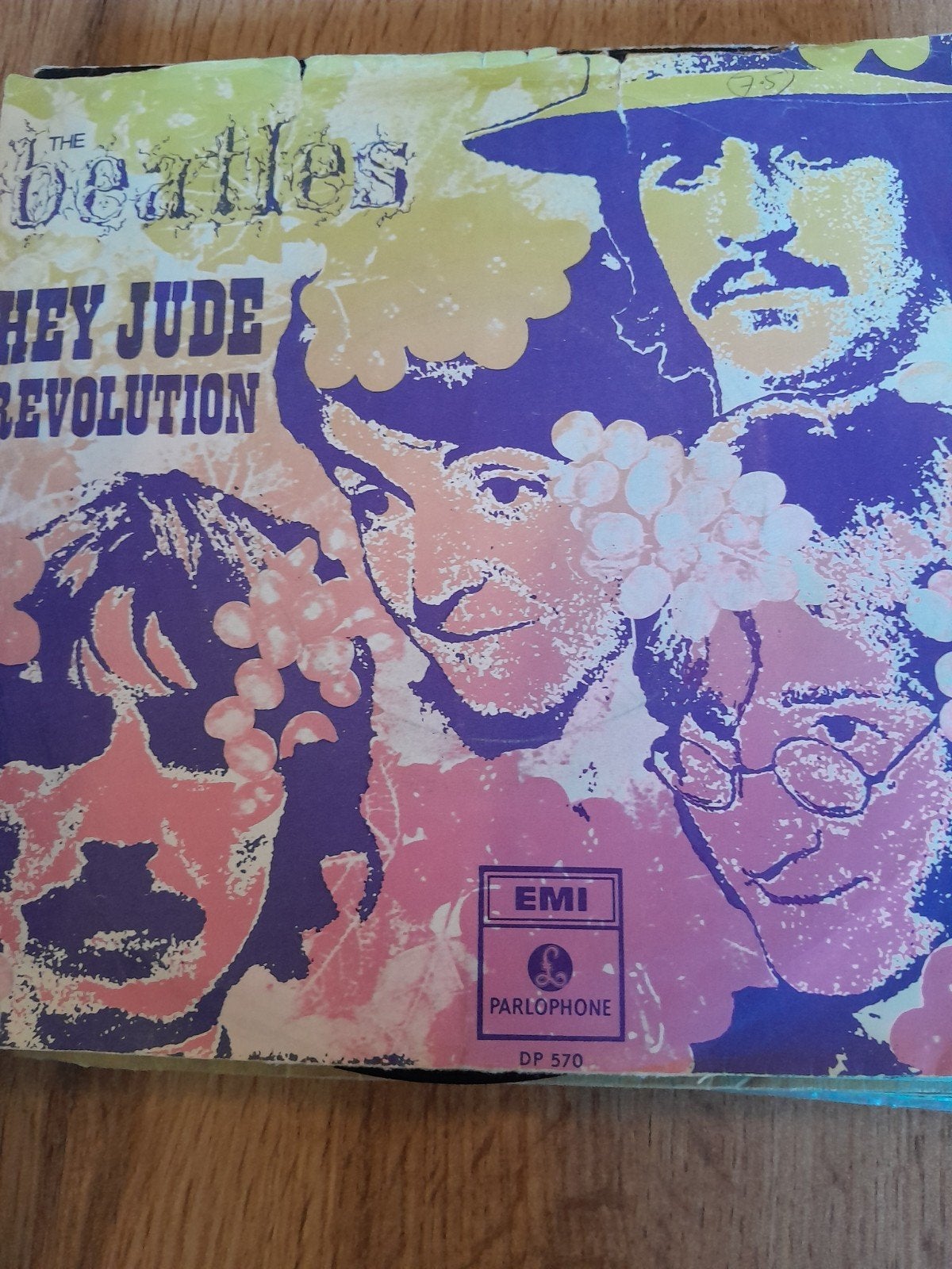 the beatles 7inch hey jude, Ophalen of Verzenden, Zo goed als nieuw, Pop