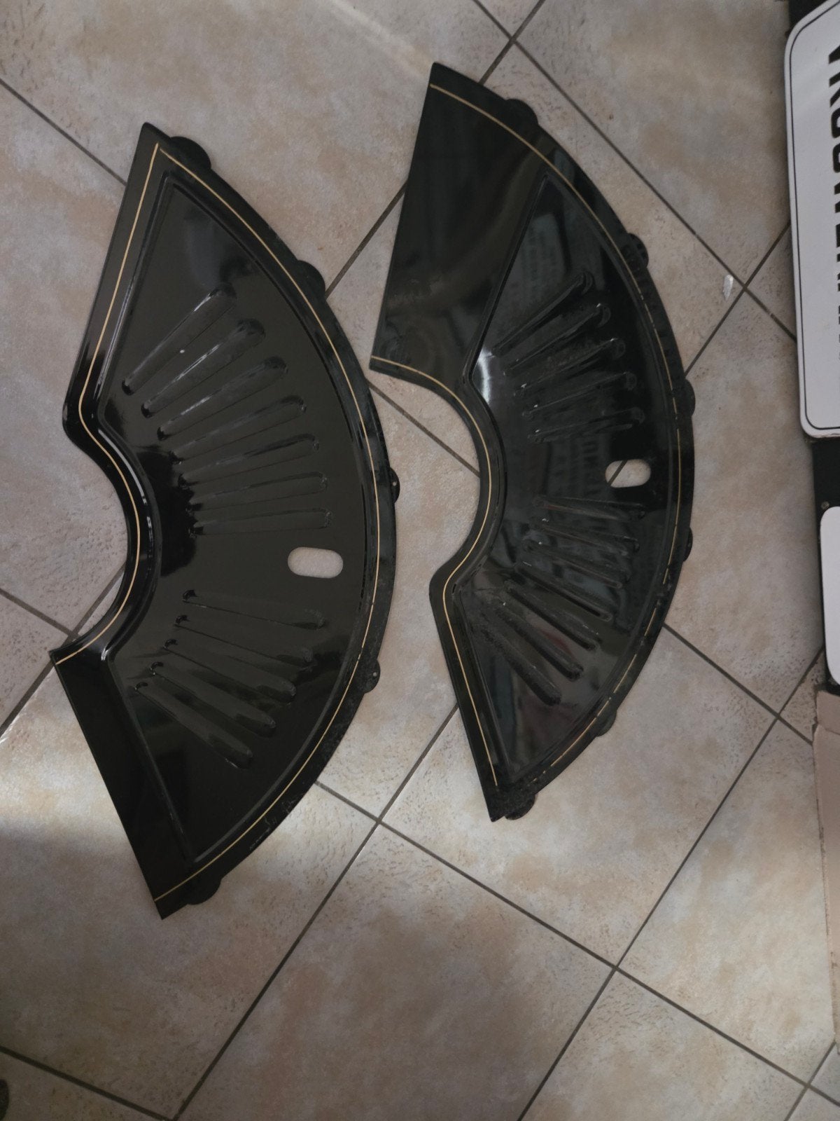 2x2x oude  metalen jas beschermers jasbeschermers, Ophalen, Gebruikt, Oldtimerfiets, Staal