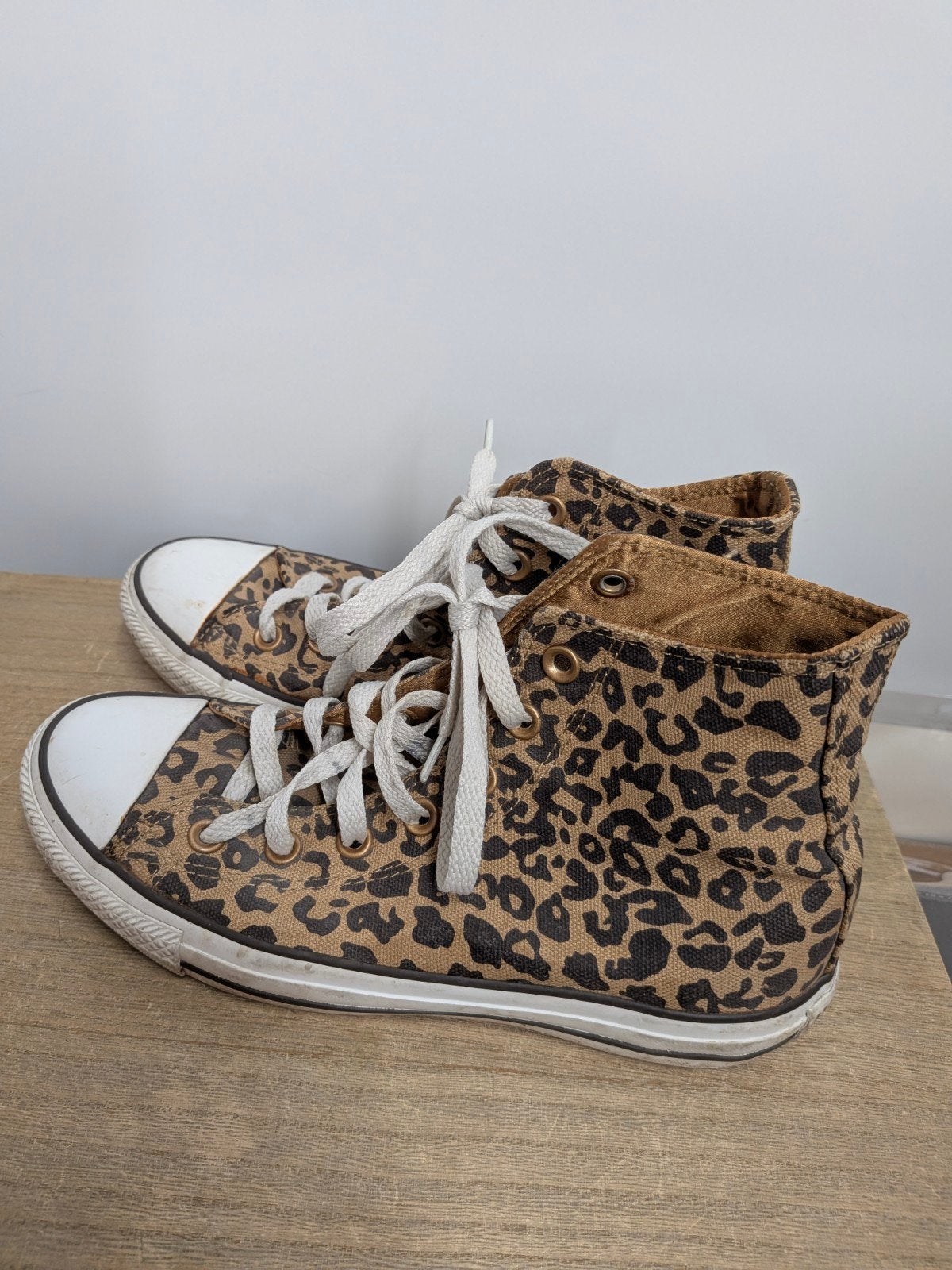 Converse All Star sneakers met luipaardprint, maat 38, Bruin, Converse International LLC, Converse, Ophalen of Verzenden