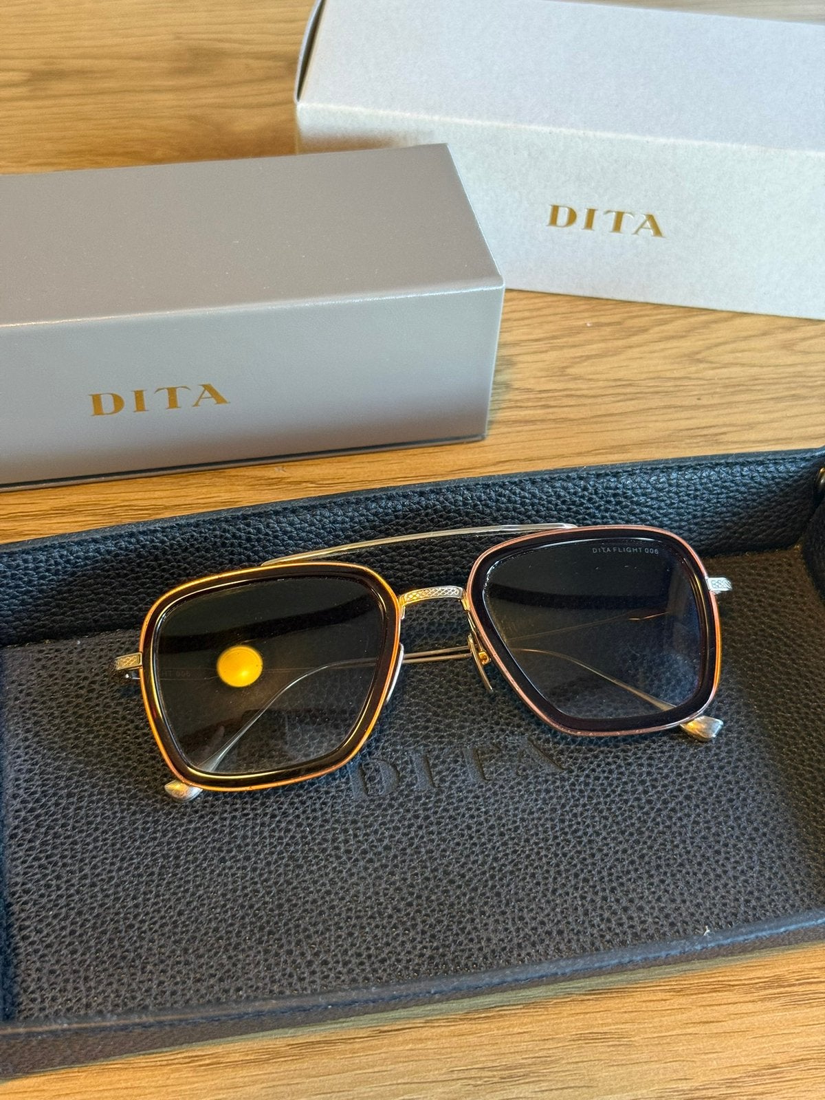 Originele custom made Dita Flight.006 incl alle toebehoren., Overige merken, Zonnebril, Overige kleuren, Ophalen of Verzenden