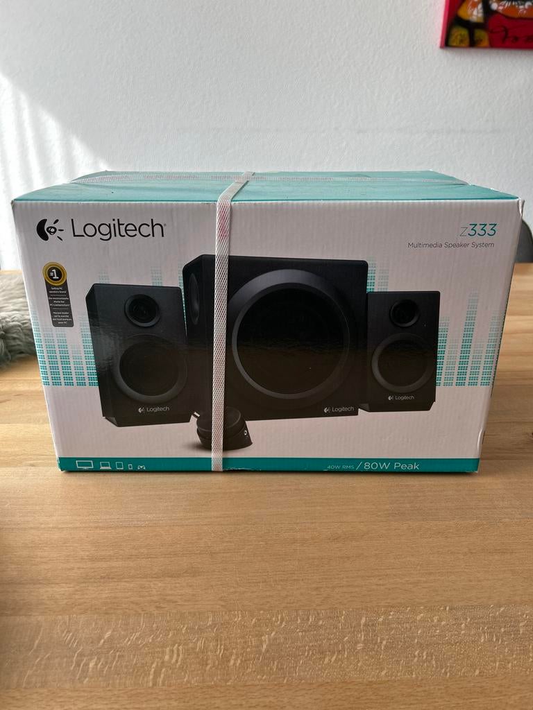 Logitech Z333 Multimedia Speaker System - Nieuw in doos, Computers en Software, Pc speakers, Ophalen of Verzenden, Zo goed als nieuw