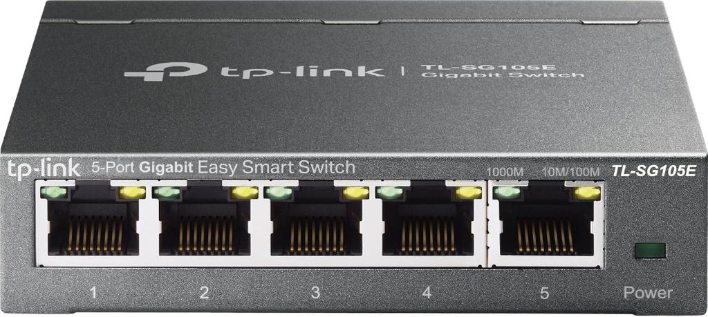 tp-link TL-SG105E 5-Port Gigabit Easy Smart Switch, Ophalen of Verzenden, Zo goed als nieuw