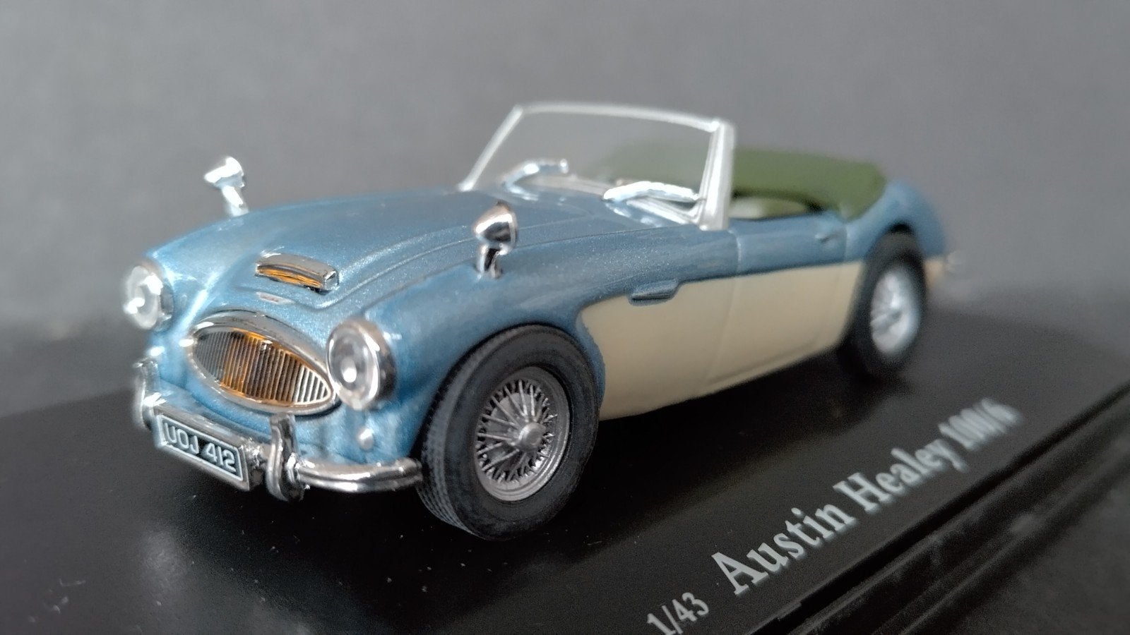 Austin Healey 100 / 6 1:43 oliex Cararama Pol, Overige merken, Auto, Verzenden, .