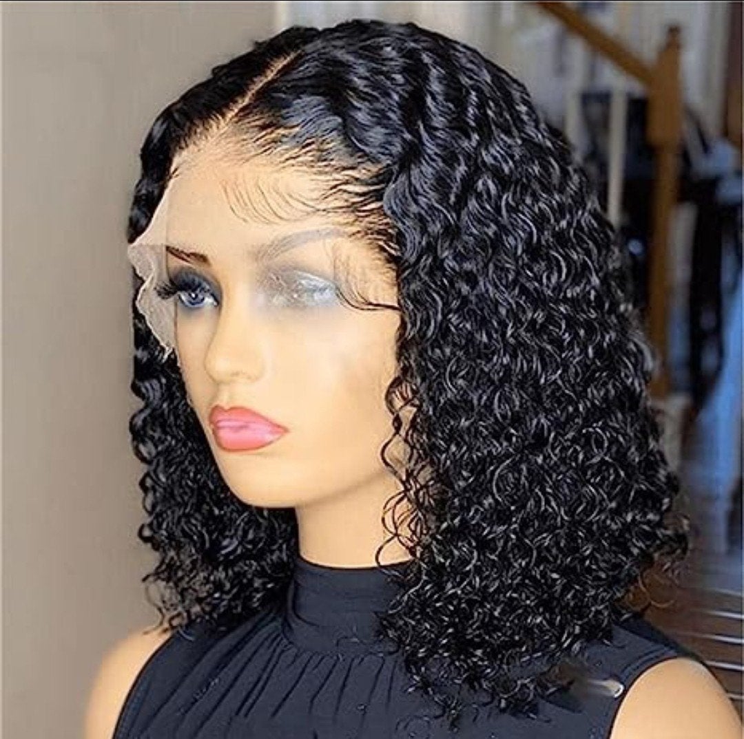14 inch watercurl pruik/ wig 100% menselijke haar, Ophalen of Verzenden, Nieuw, Pruik of Haarverlenging