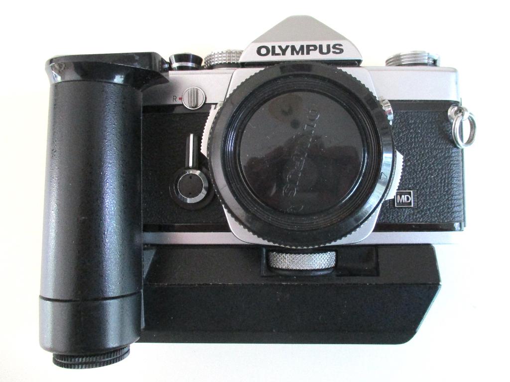Olympus OM-1 n Motor Drive Collectors Item, Ophalen of Verzenden, Gebruikt, Spiegelreflex, Olympus