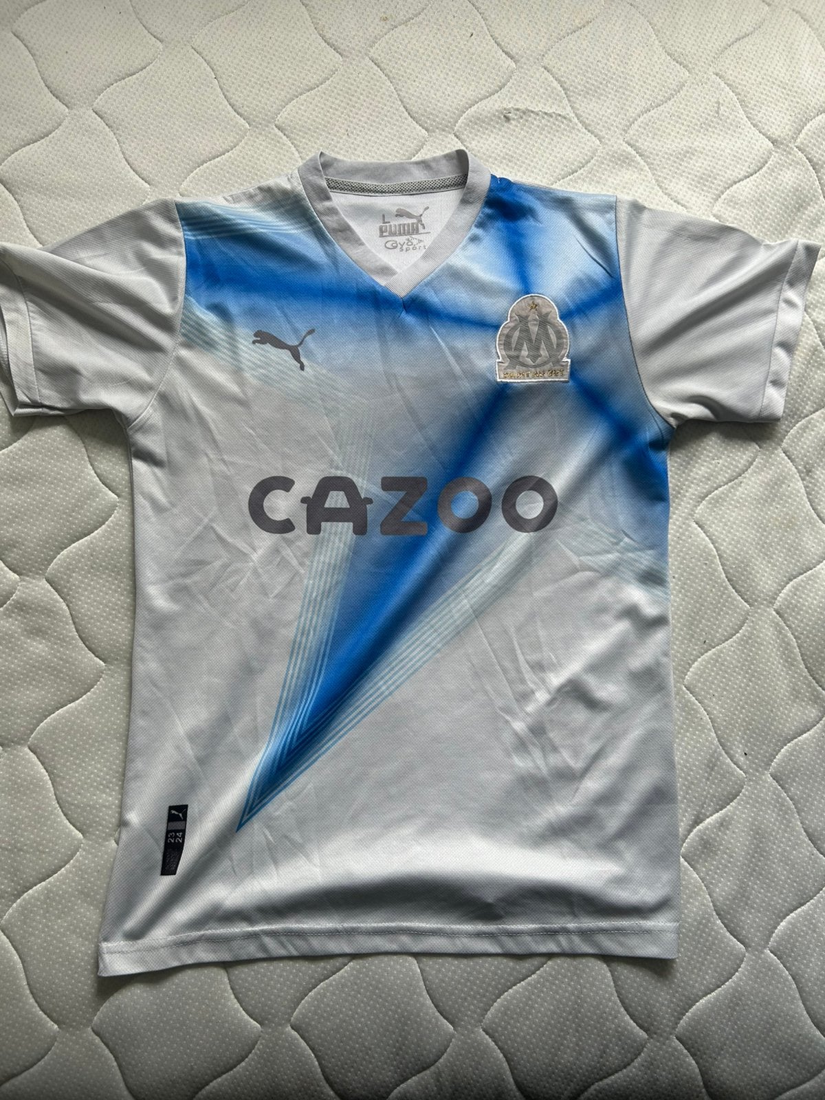 Olympique Marseille 2022/23 jubileumshirt, Maat M, Ophalen of Verzenden, Zo goed als nieuw, Shirt