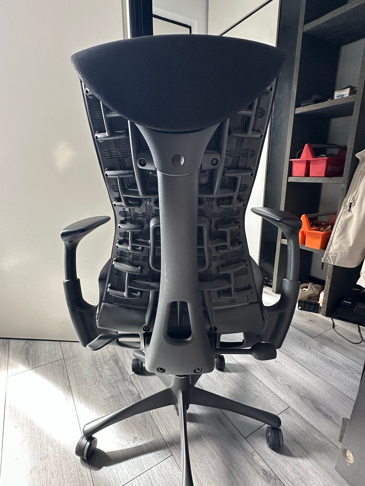 Herman Miller Embody - Black Rhythm Edition - Zo goed als ni, Huis en Inrichting, Bureaustoelen, Ophalen, Zwart, Zo goed als nieuw