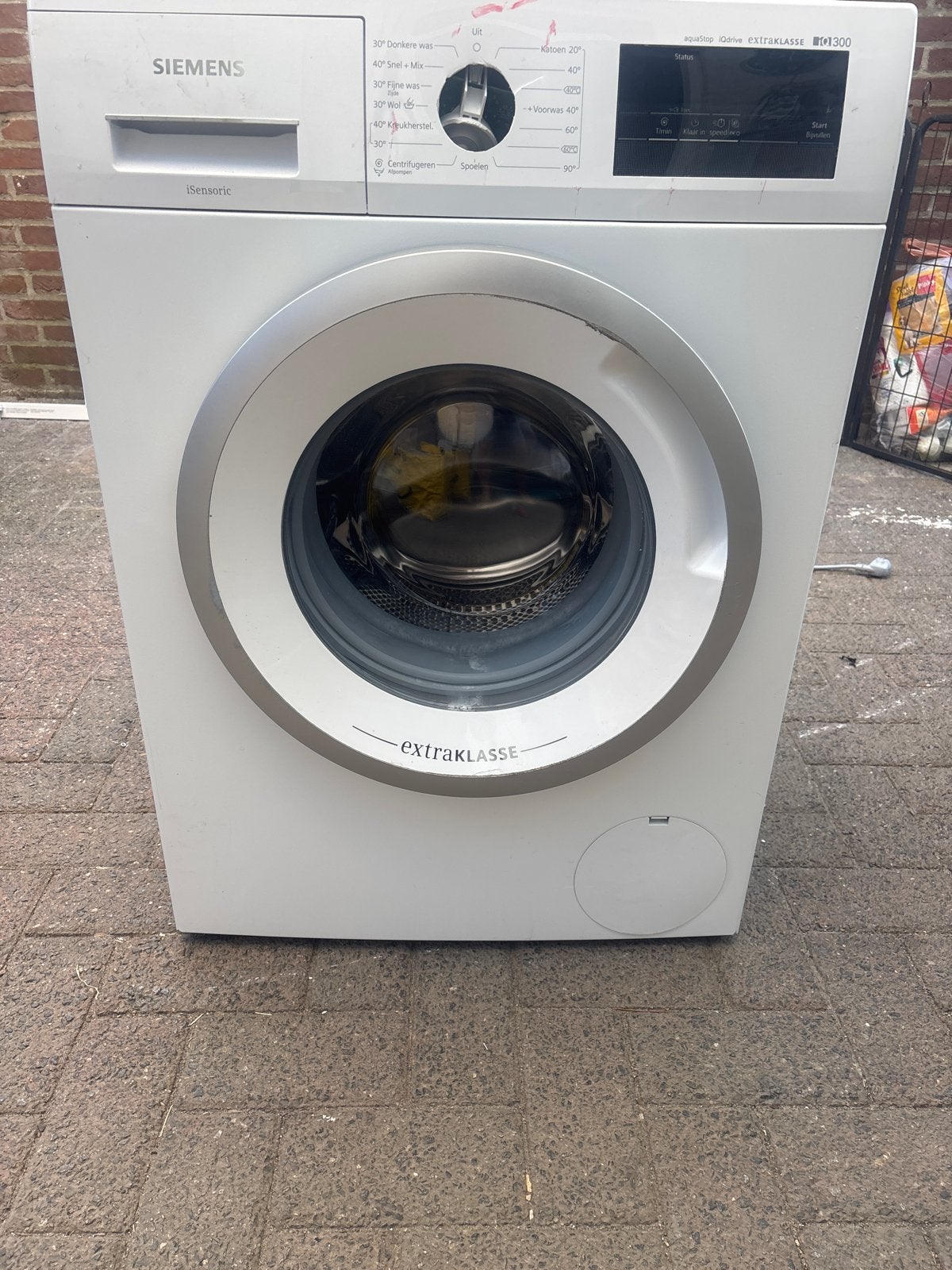 Siemens wasmachine met kapotte Front (onderdelen/reparatie), Witgoed en Apparatuur, Wasmachines, Ophalen, Niet werkend, Voorlader