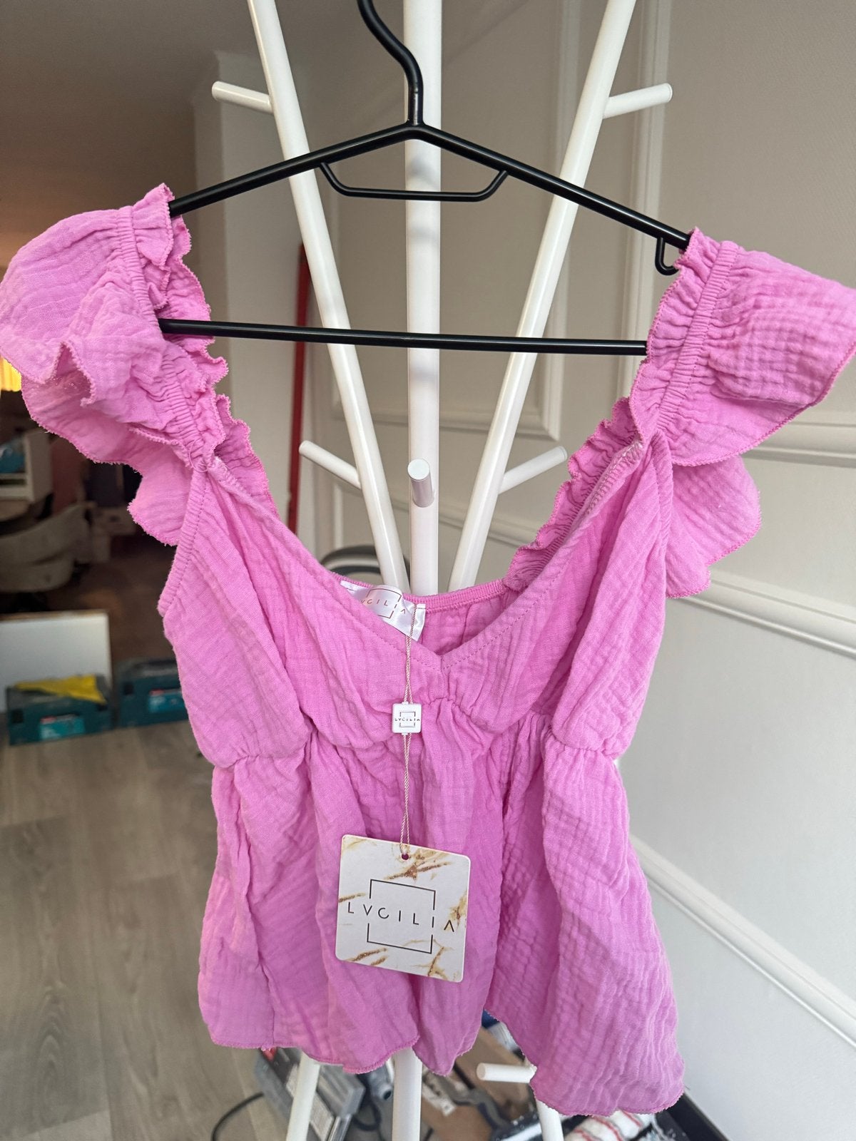 Nieuwe roze Lvgcilia top met korte mouwen, Kleding | Dames, Tops, Nieuw, Ophalen of Verzenden, Korte mouw, Roze
