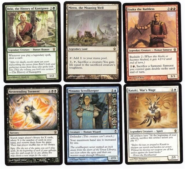 (035) MAGIC kaarten van serie Saviors of Kamigawa, Verzenden, Zo goed als nieuw, Meerdere kaarten