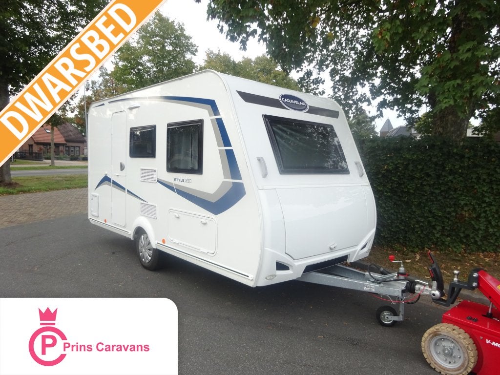 Caravelair Style 390 #SPLINTERNIEUW#, Caravans en Kamperen, Bedrijf, Treinzit, 750 - 1000 kg, Luifel