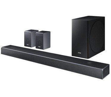 Samsung HW-Q90R Soundbar met Subwoofer en Rearspeakers, Ophalen of Verzenden, Bluetooth, Zo goed als nieuw
