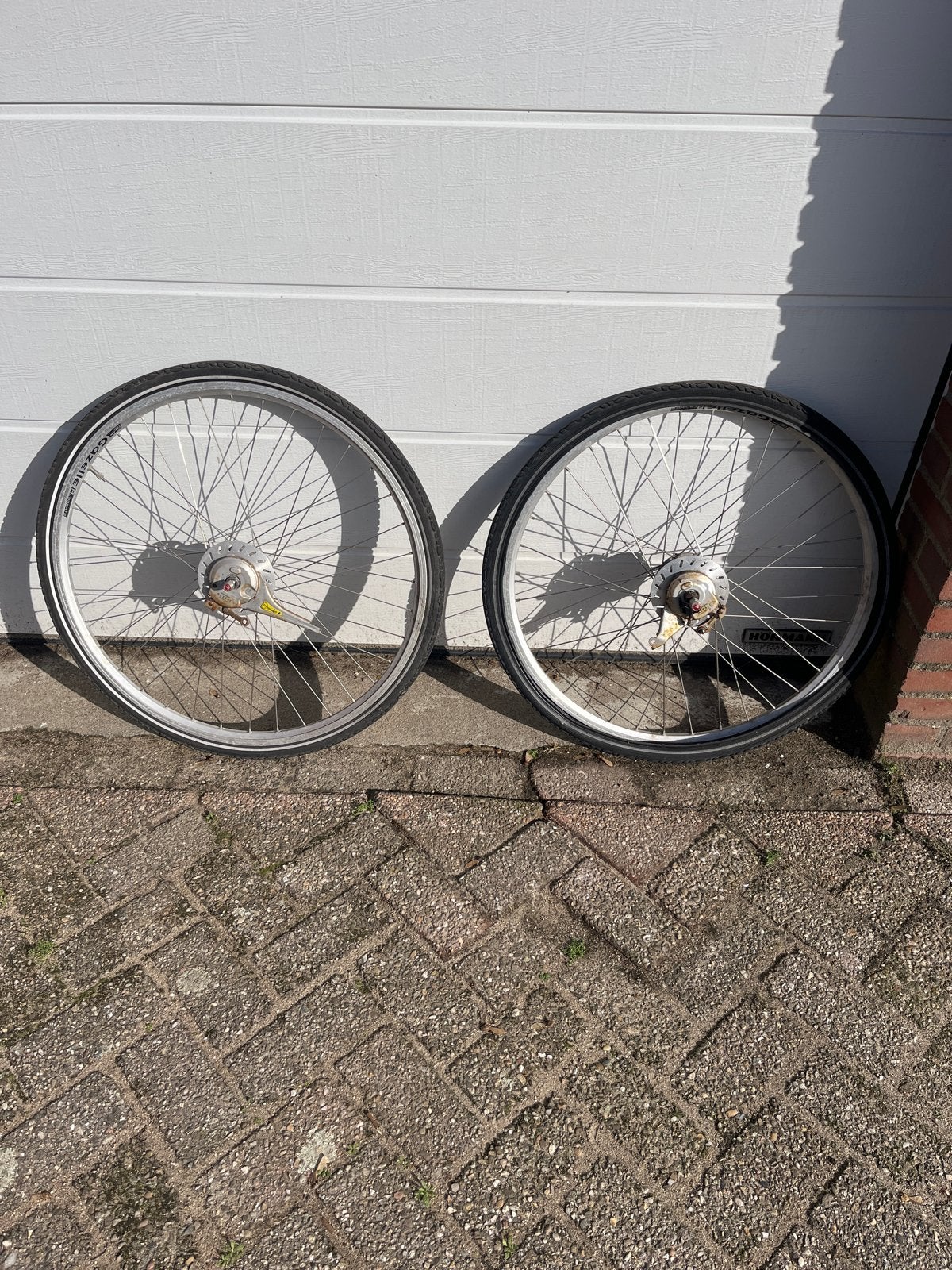 Gazelle Fietswielen - Voor- en Achterwiel, Gebruikt, Aluminium, Stadsfiets, Ophalen