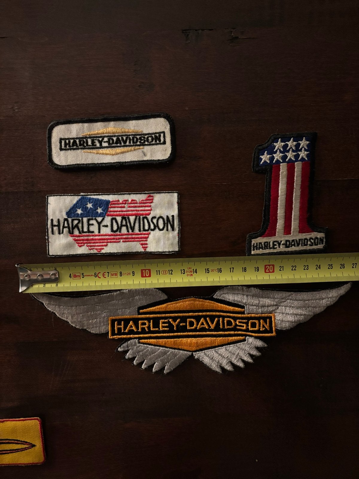 Vintage Harley-Davidson Patches - 50 jaar oud, nieuwstaat, Motoren, Accessoires | Stickers, Ophalen of Verzenden