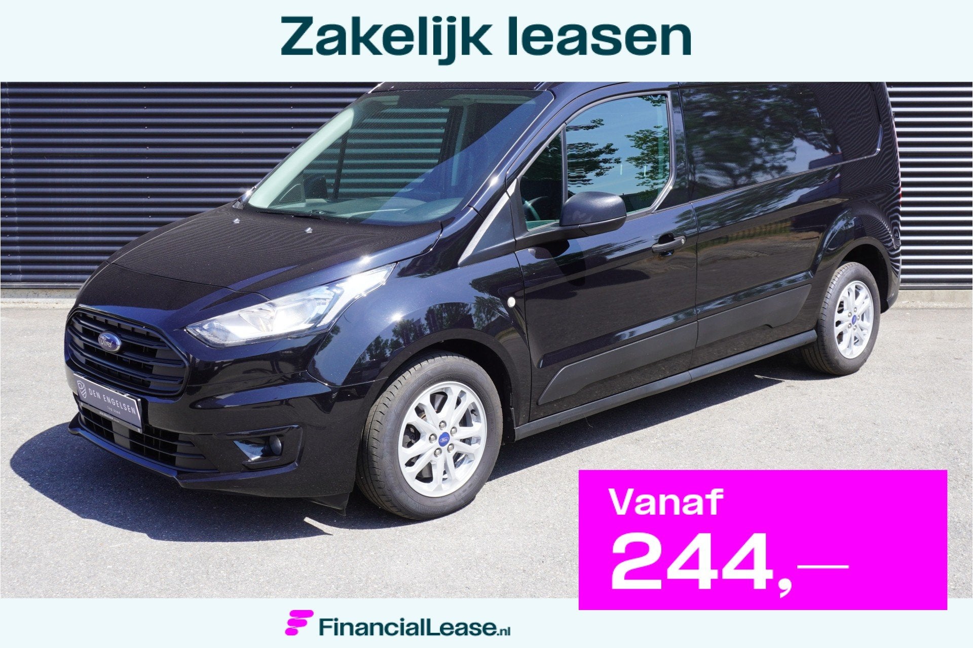 Ford Transit Connect L2 120pk Automaat Apple Carplay 16" Vel, Gebruikt, 4 cilinders, Zwart, Bedrijf