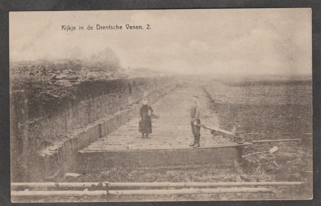 drentsch volksleven  kijkje in de drentsche venen 2, Verzenden, 1920 tot 1940, Ongelopen, Drenthe