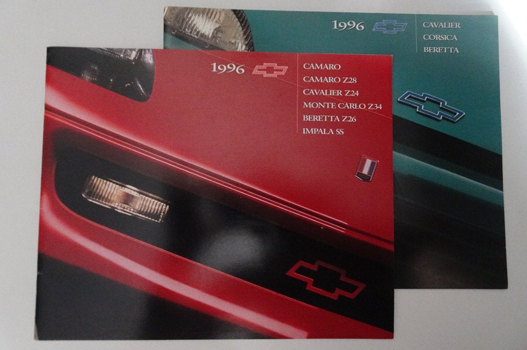 2 x Chevrolet USA brochures 1996 - nw. staat, Chevrolet, Chevrolet, Ophalen of Verzenden, Zo goed als nieuw