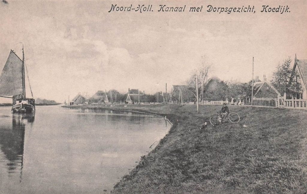 703-084-013 Noord-Hollands Kanaal met Dorpsgezicht Koedijk, Verzenden, Voor 1920, Noord-Holland