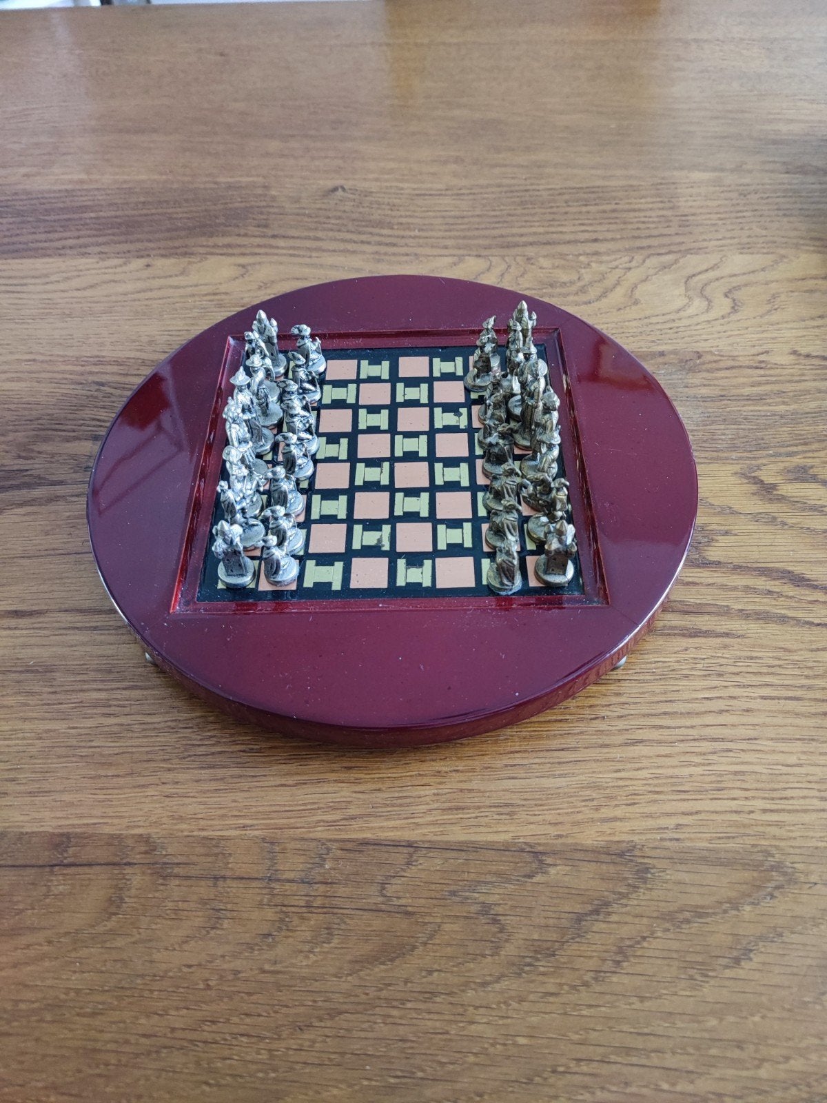 Schaakspel, Ophalen of Verzenden, Minder dan 4 cm, Zilver, Overige materialen