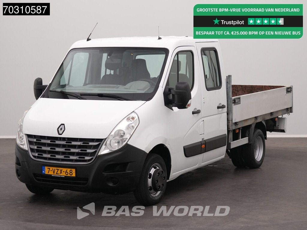 Renault Master 145PK Dubbel Cabine Open Laadbak Dubbellucht, Auto's, Bestelauto's, Gebruikt, 4 cilinders, Renault, Electronic Stability Program (ESP)