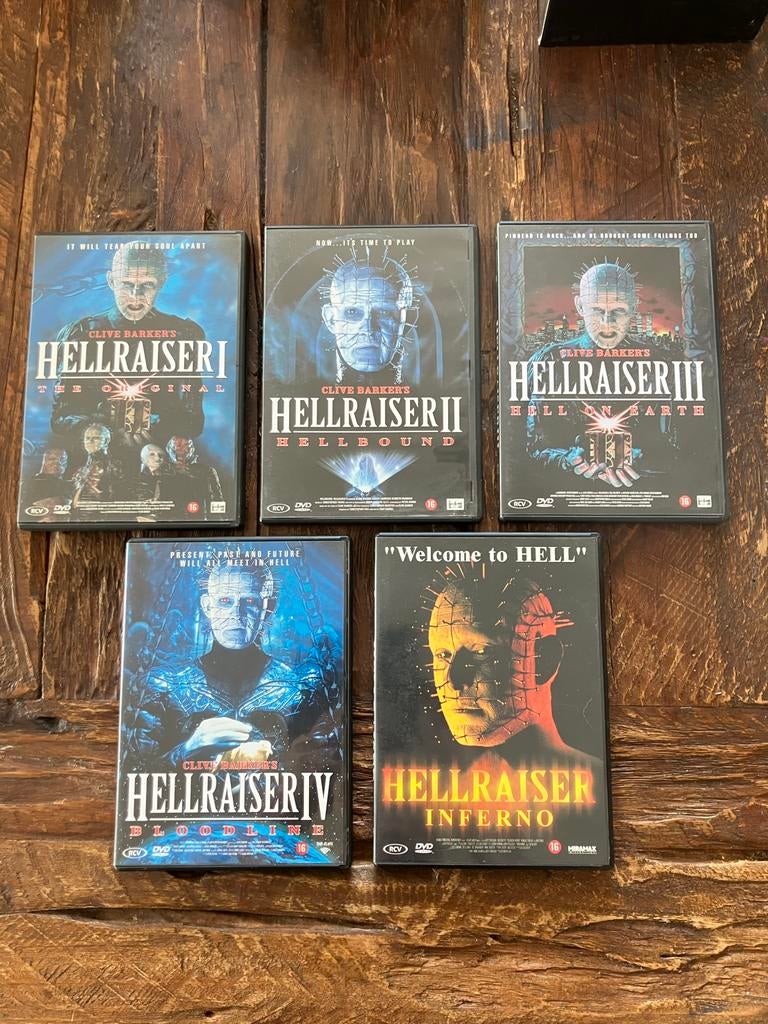 Hellraiser DVD Boxset - De Complete Collectie (5 films), Ophalen of Verzenden, Zo goed als nieuw