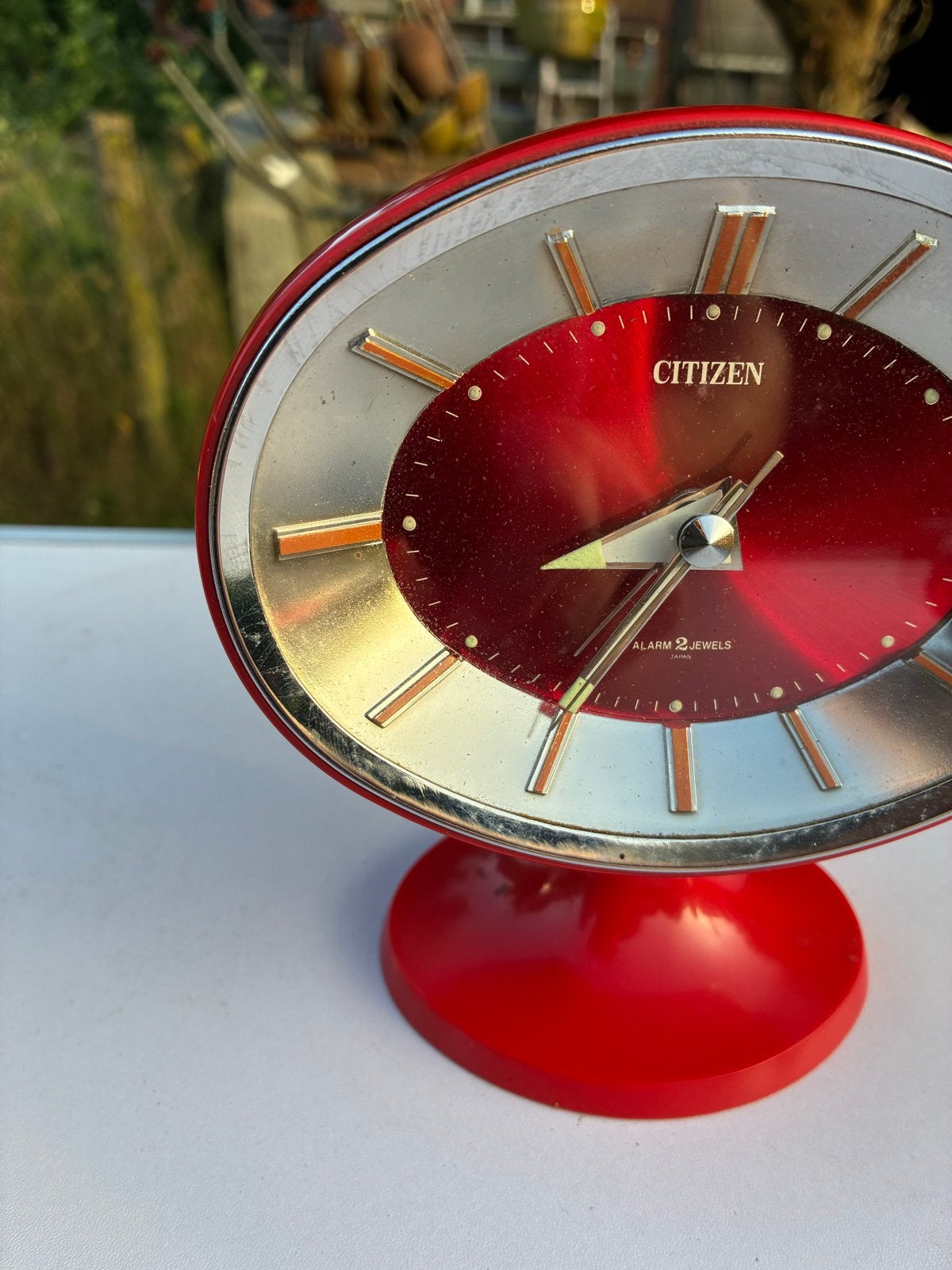 Vintage Citizen Wekker Rood - Alarm 2 Jewels, Ophalen of Verzenden