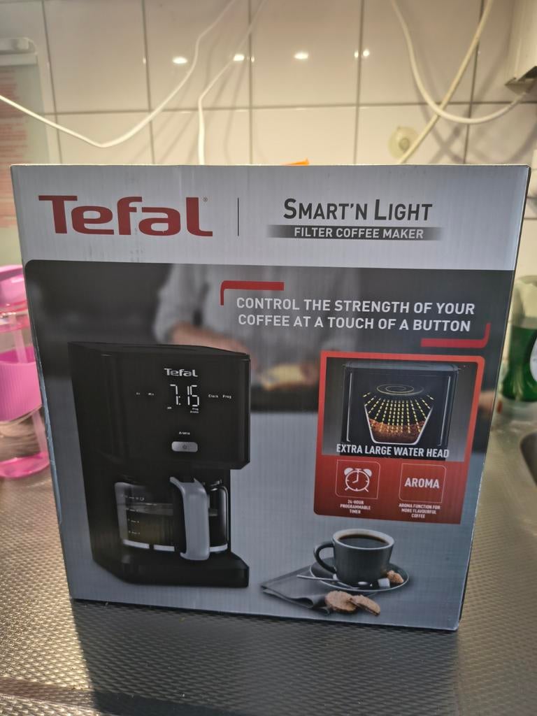 Tefal Smart & Light CM6008 Filter Koffiezetapparaat 1.25L, Witgoed en Apparatuur, Koffiezetapparaten, Ophalen, 10 kopjes of meer
