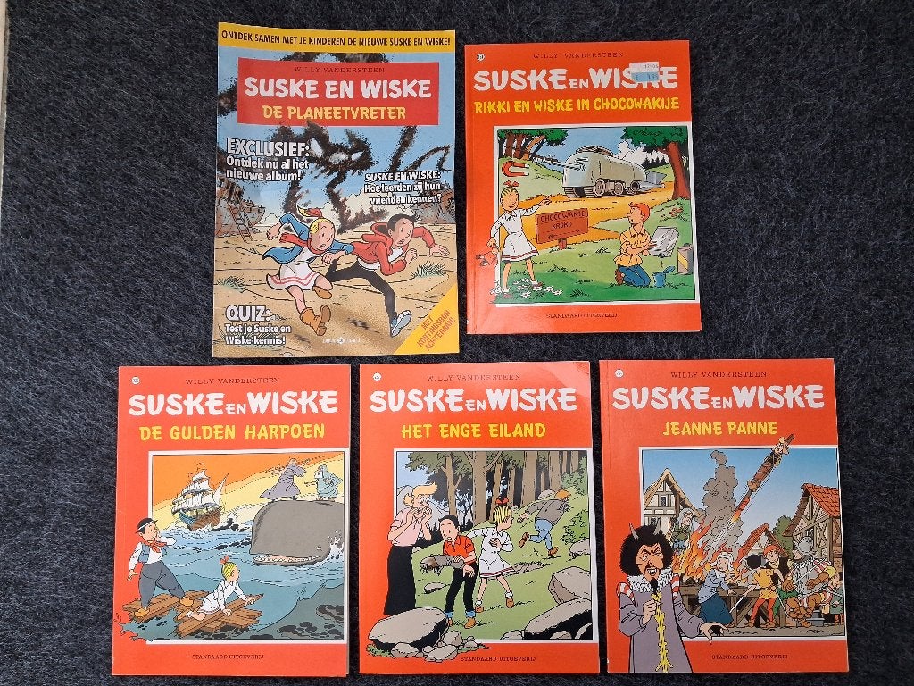 Lot Suske en Wiske strips + bijlage, Meerdere stripboeken, Ophalen, Zo goed als nieuw, Willy Vandersteen