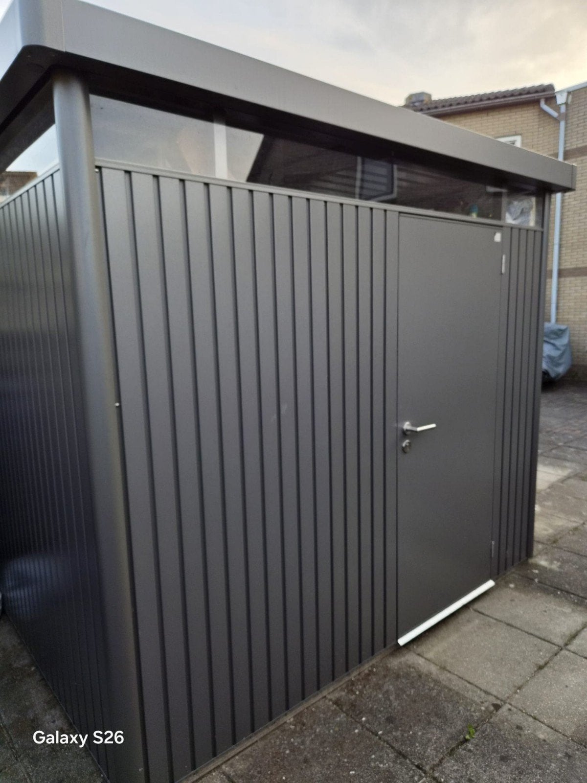 Prachtig tuinhuisje, BIOHORT HighLine H3, in Purmerend, Tuin en Terras, Bergingen en Tuinkasten, Zo goed als nieuw, Fietsenberging