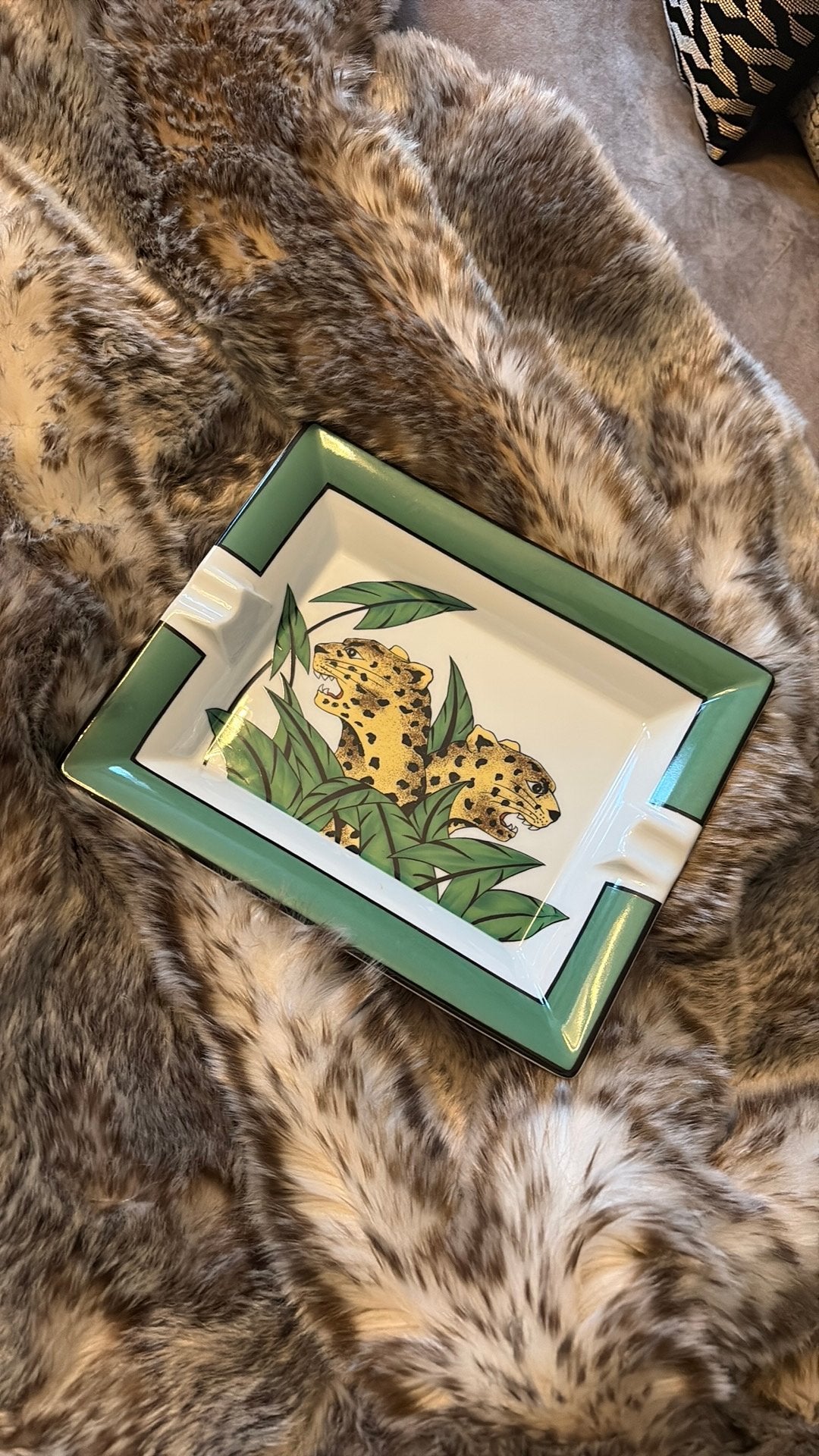 Hele mooie luxe vintage asbak Philippe Deshoulieres, Antiek en Kunst, Ophalen of Verzenden