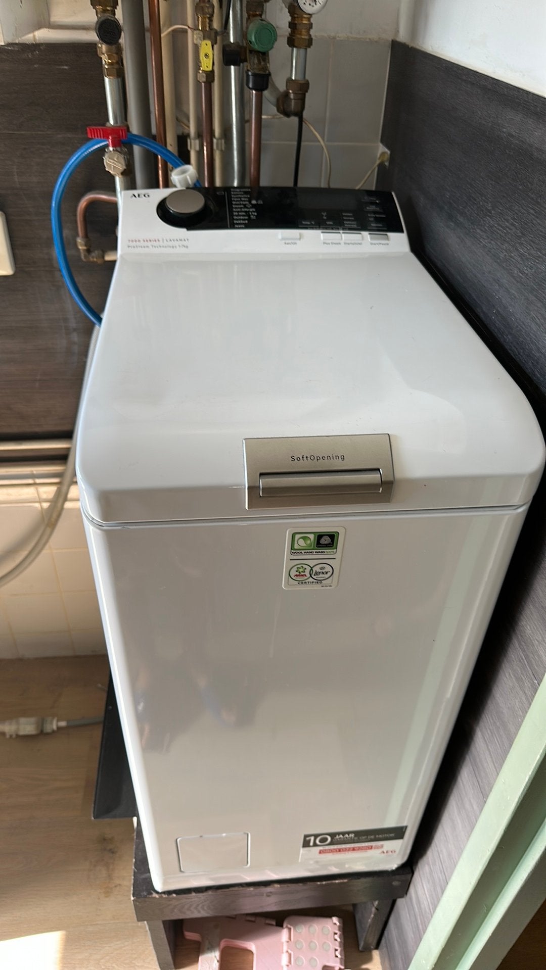GRATIS bovenlader wasmachine, zsm ophalen., Witgoed en Apparatuur, Wasmachines, Ophalen, 1200 tot 1600 toeren, 4 tot 6 kg, Bovenlader