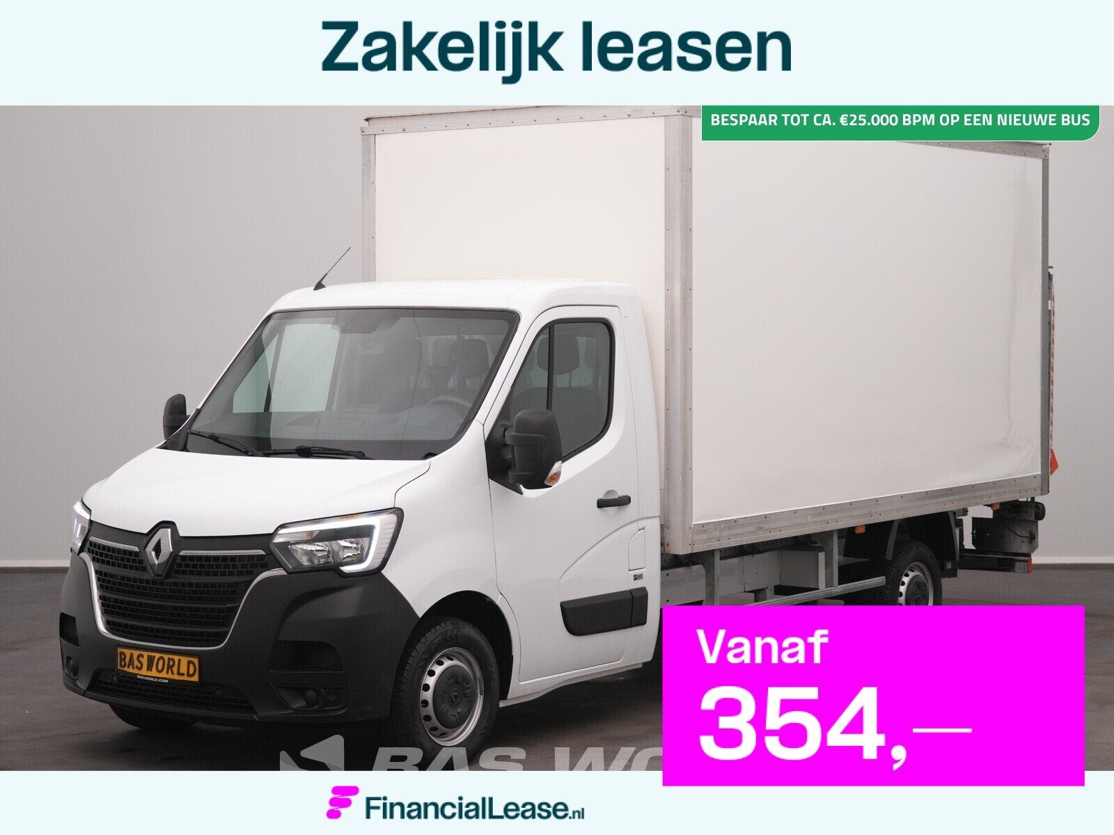 Renault Master 145PK Bakwagen Dhollandia laadklep Airco Crui, 145 pk, Stof, Gebruikt, 4 cilinders
