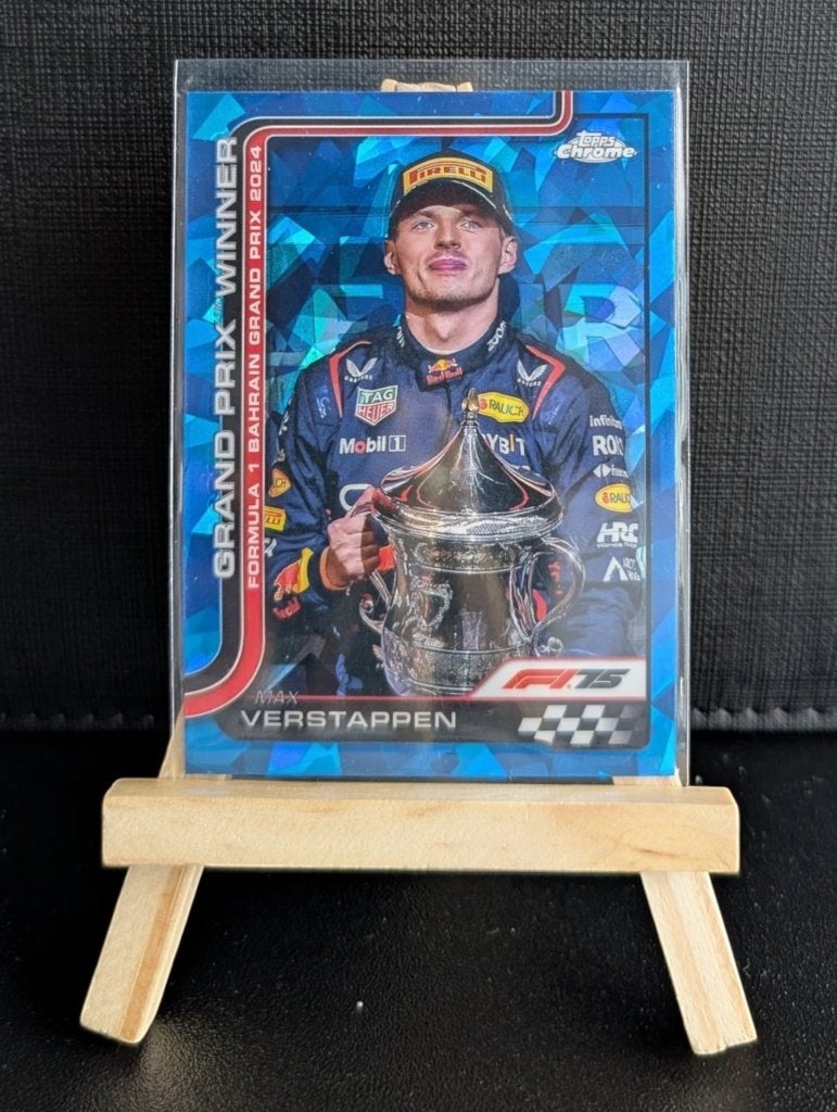 2025 topps chrome f1 Max Verstappen  #93 Sapphire, Ophalen of Verzenden, Zo goed als nieuw, Plaatje