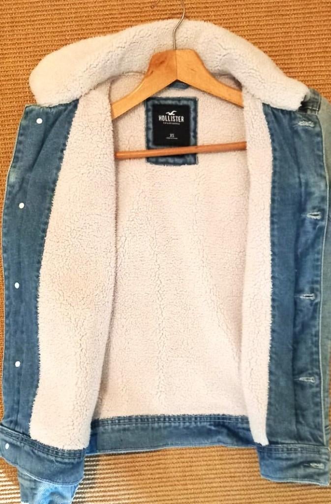 Hollister spijkerjack XS, Blauw, Nieuw, Ophalen of Verzenden, Jasje