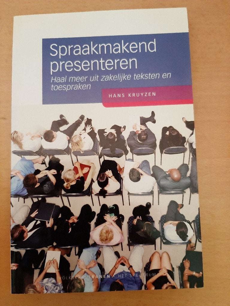 Spraakmakend presenteren.Haal meer uit zakelijke teksten 3eu, Ophalen, Zo goed als nieuw, H. Kruyzen