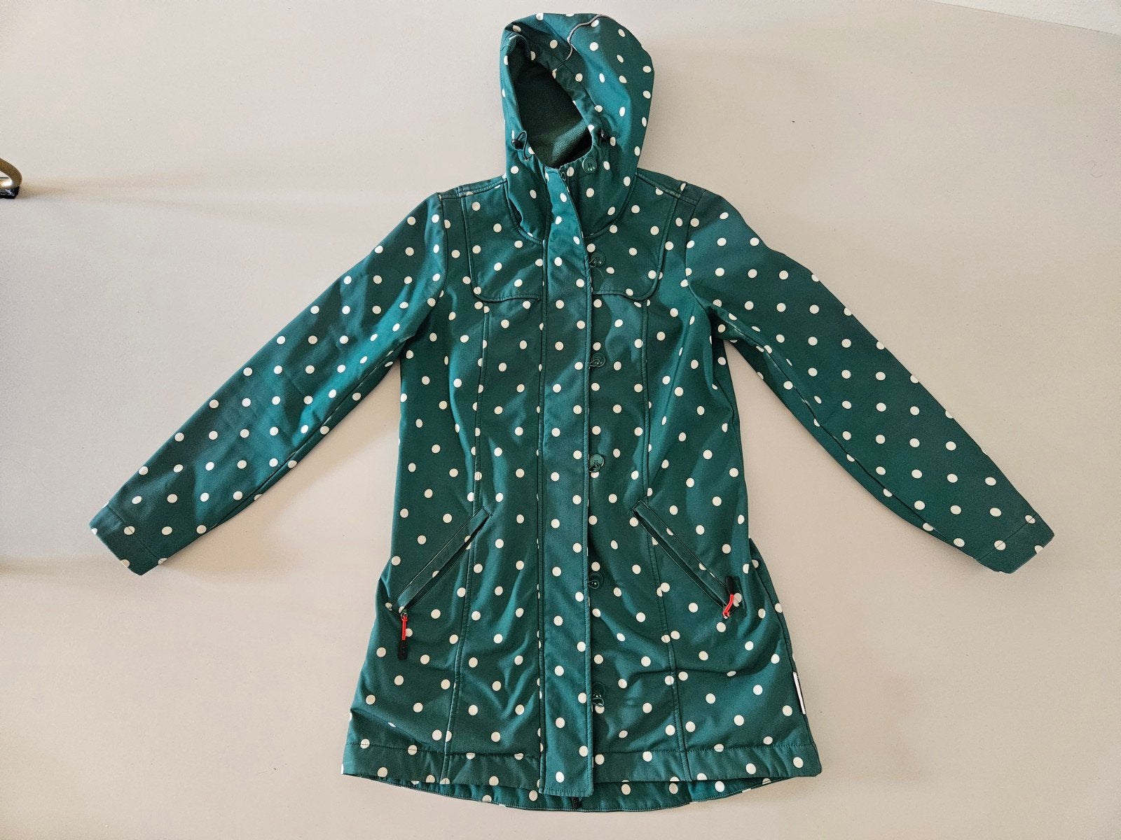 Softshell jas Blutsgeschwister - groen met witte stippen, Kleding | Dames, Maat 38/40 (M), Ophalen of Verzenden, Blutsgeschwister